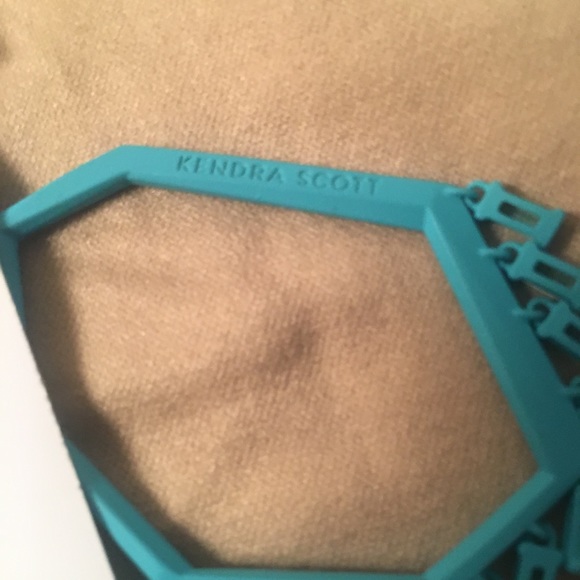 Kendra Scott Thomas Aqua Blue Drop Earrings - Picture 4 of 5